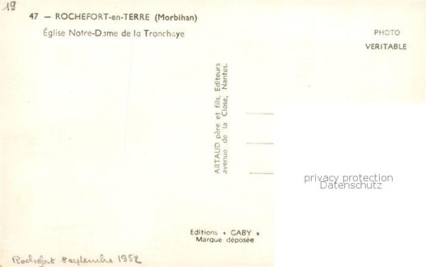 Rochefort-en-Terre 56 Morbihan Eglise Notre Dame de la Tranchaye – Bild 2