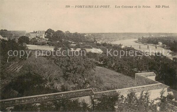 Fontaine-le-Port 77 Seine-et-Marne Les Coleaux et la Seine