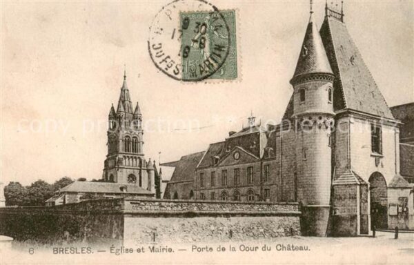 Bresles 60 Oise Eglise et Mairie Porte de la Oour du Ch