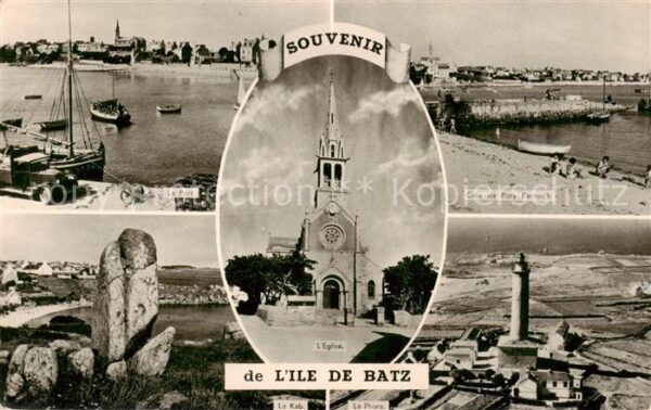 Ile-de-Batz 29 Finistere Le Port L’Eglise Le Kab Le Phare Cale d