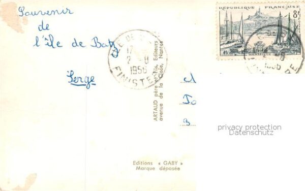 Ile-de-Batz 29 Finistere Le Port L’Eglise Le Kab Le Phare Cale d – Bild 2