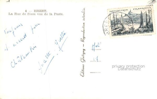 Brest 29 La Rue de Siam vue de la Poste – Bild 2