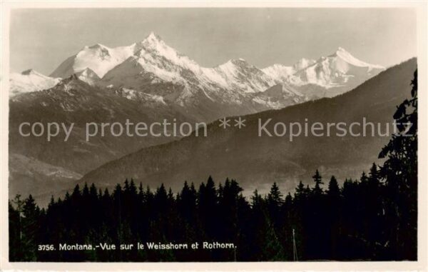 Montana VS Vue sur le Weisshorn et Rothorn