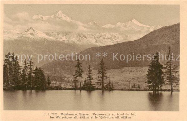 Montana Crans VS Promenade au bord du lac Le Weisshorn e