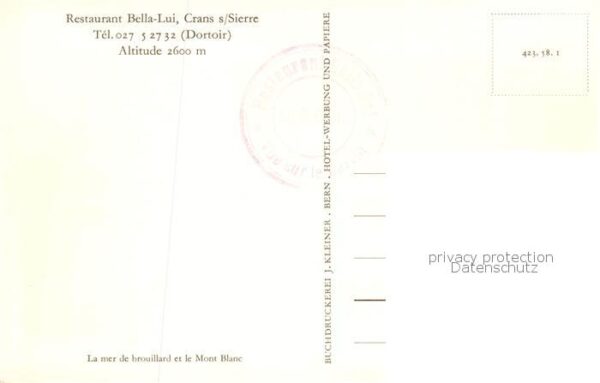 Crans-sur-Sierre Restaurant Bella Lui – Bild 2