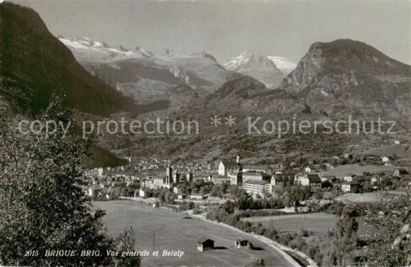 Brigue Brig VS Vue generale et Belalp
