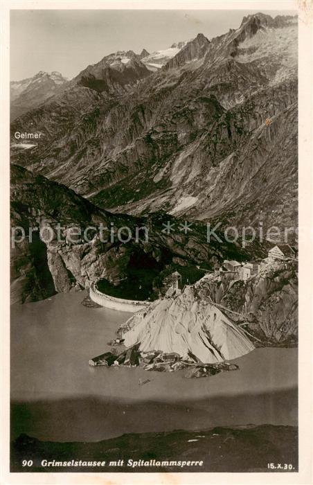 Grimsel Stausee mit Spitallammsperre