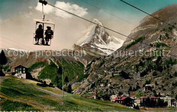 Findelen VS Sesselbahn Zermatt Sunnegga mit Matterh