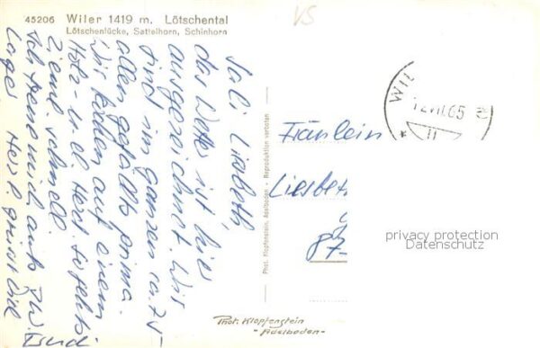 Wiler Loetschental VS mit Lötschenlücke Sattelhorn Schinhorn – Bild 2