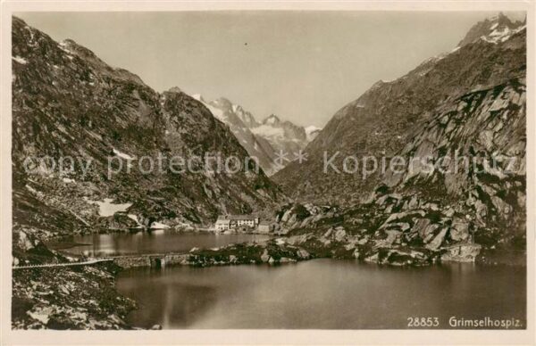 Grimsel Hospiz Panorama mit Grimselsee