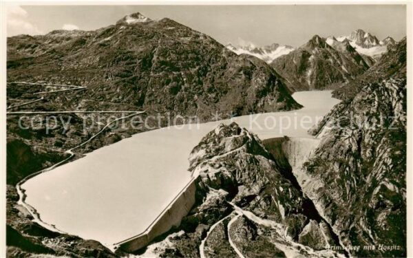 Grimselsee BE Panorama mit Hospiz