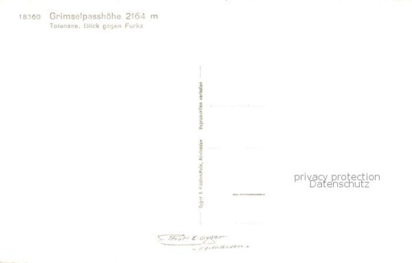 Grimsel Passhoehe mit Totensee und Furka – Bild 2