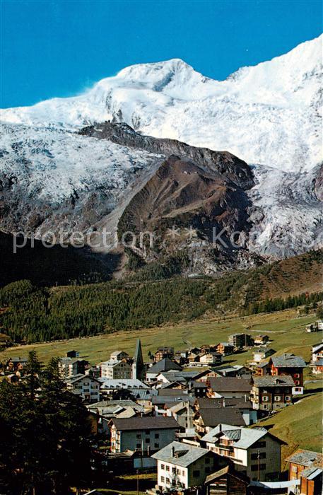 Saas-Fee VS Wintersportort Walliser Alpen im Sommer