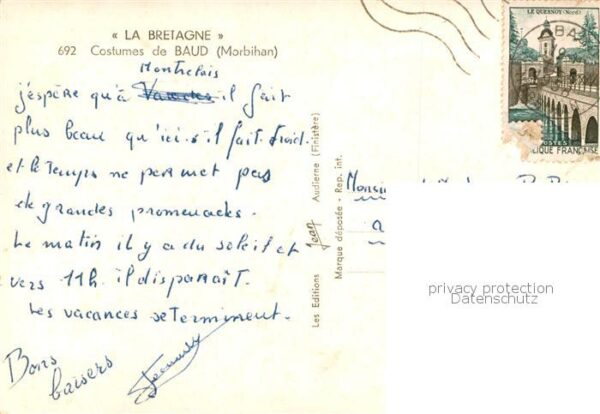 Baud 56 Morbihan Costumes de la région – Bild 2