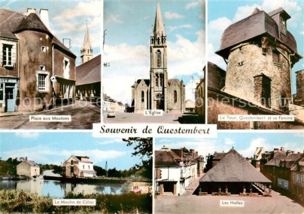 Questembert Place aux Moutons Moulin de Célac Eglis