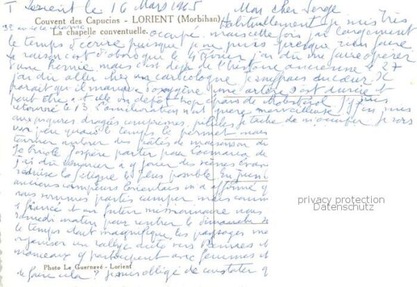 Lorient 56 Morbihan Couvent des Capucins Chapelle conventue – Bild 2