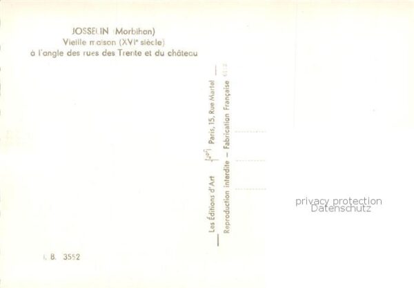 Josselin Vieille maison XVIe siècle angle des Ru – Bild 2
