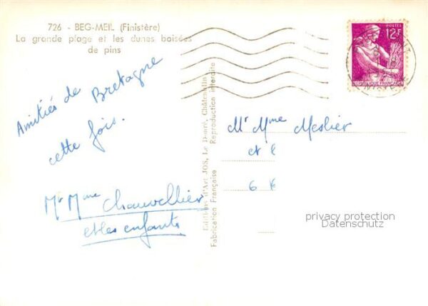 Beg-Meil 29 Finistere La grande plage et les dunes baisees de – Bild 2