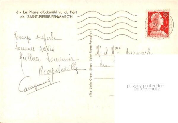 Saint Pierre Penmarch Le Phare d’Eckmühl vu du Port – Bild 2