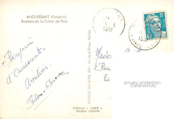 Ouessant Ile de 29 Finistere Rochers de la Pointe de Pern – Bild 2