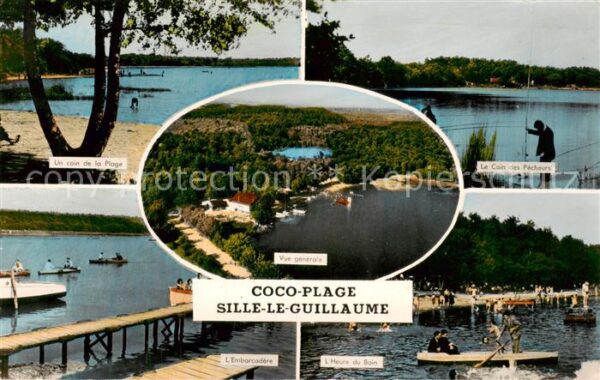 Sille-le-Guillaume 72 Sarthe Coco Plage Vue generale Un coin de la P