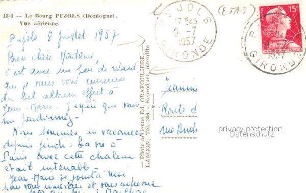 Pujols Libourne Le Bourg Pujols Vue aerienne – Bild 2