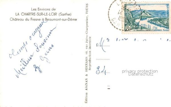 La Chartre-sur-le-Loir 72 Sarthe Chateau du Fresne a Beaumont sur Deme – Bild 2