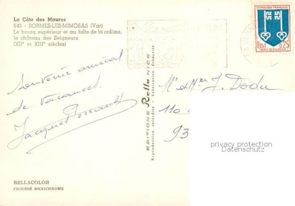 Bormes-les-Mimosas 83 Var Le bourg superieur et au faite de la co – Bild 2