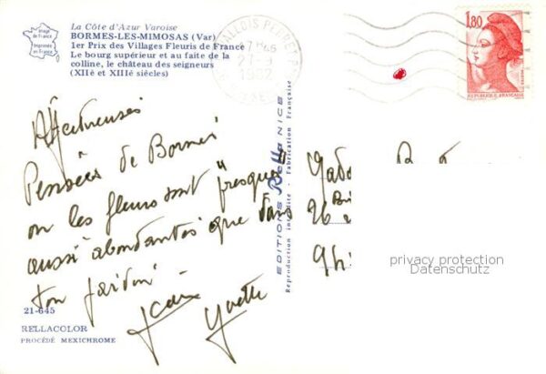 Bormes-les-Mimosas 83 Var Le bourg superieur et au faite de la co – Bild 2