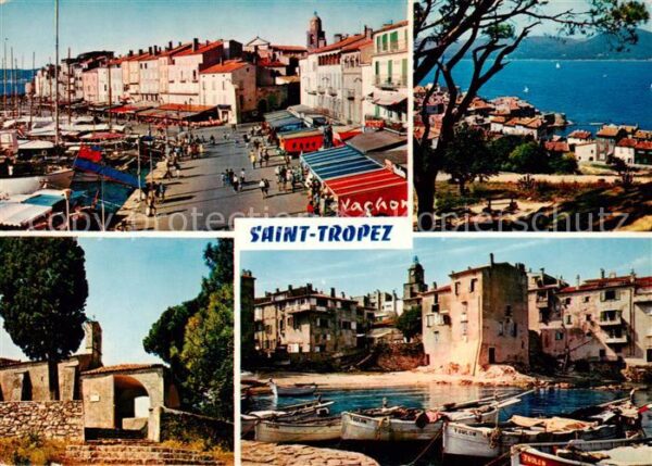 Saint Tropez Var Le Port Vue generale depuis la Citadell