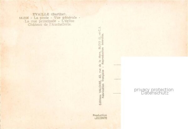 Evaille La poste Vue generale La rue principale – Bild 2