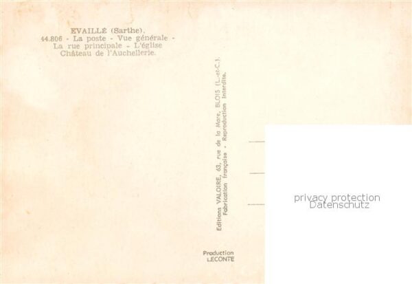Evaille La poste Vue generale La rue principale – Bild 2