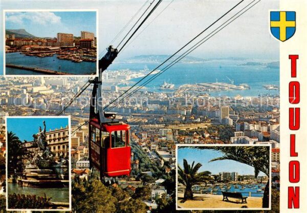 Toulon -sur-Mer 83 Var Vue partielle et la telepherique