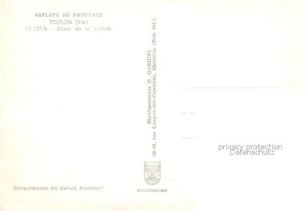 Toulon -sur-Mer 83 Var Place de la Liberte – Bild 2