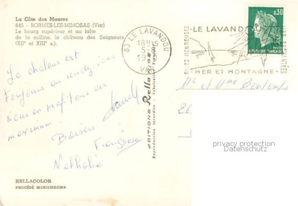 Bormes-les-Mimosas 83 Var Le bourg superieur et au faite de la co – Bild 2
