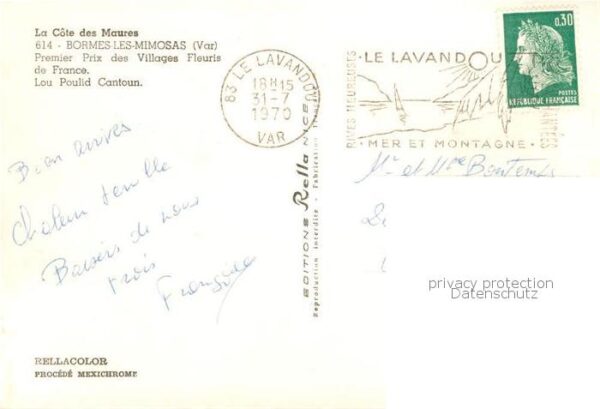 Bormes-les-Mimosas 83 Var Premier Prix des Villages Fleuris de Fr – Bild 2