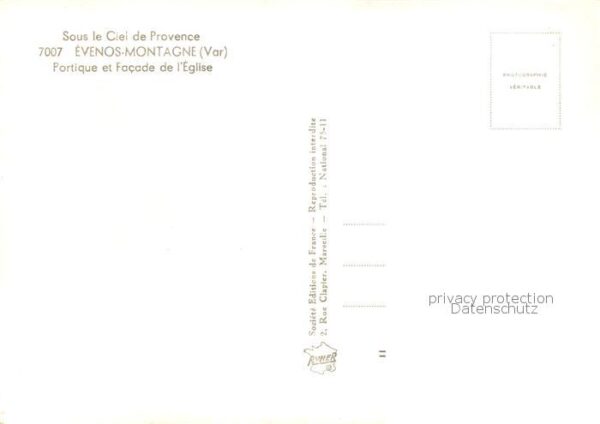 Evenos Portique et Facade de l'Eglise – Bild 2