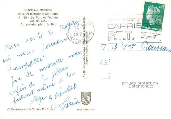Royan 17 Le Port et l’eglise vus du ciel Au prem – Bild 2