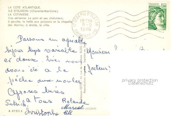 Ile d Oleron 17 Charente-Maritime La Cotiniere Vue aerienne Le port et se – Bild 2