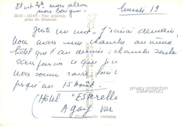 Agay 83 Var Vue generale prise du Dramont – Bild 2