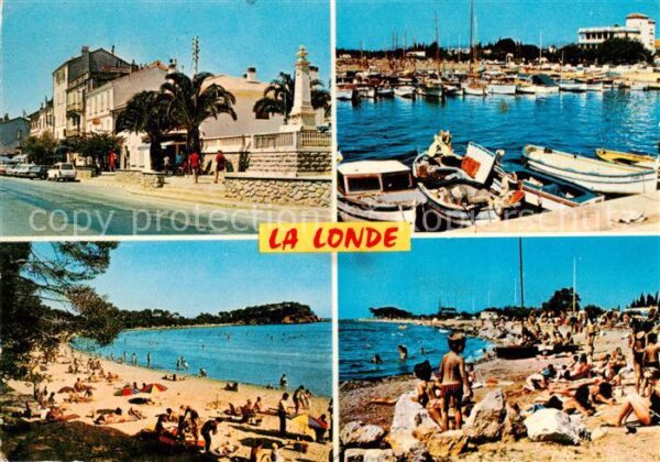 La Londe-les-Maures 83 Var Vue partielle La Plage Le Port