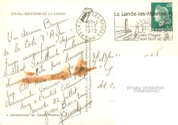 La Londe-les-Maures 83 Var Vue partielle La Plage Le Port – Bild 2