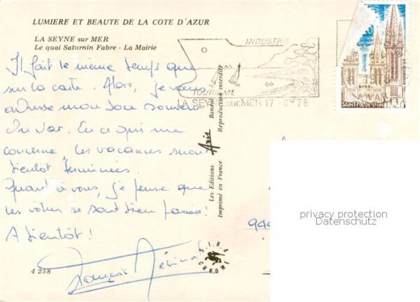 La Seyne-sur-Mer 83 Var Le quai Saturnin Fabre La Mairie – Bild 2