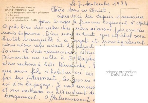 Saint Tropez Var La Pouncho port des pecheurs Le port Vu – Bild 2