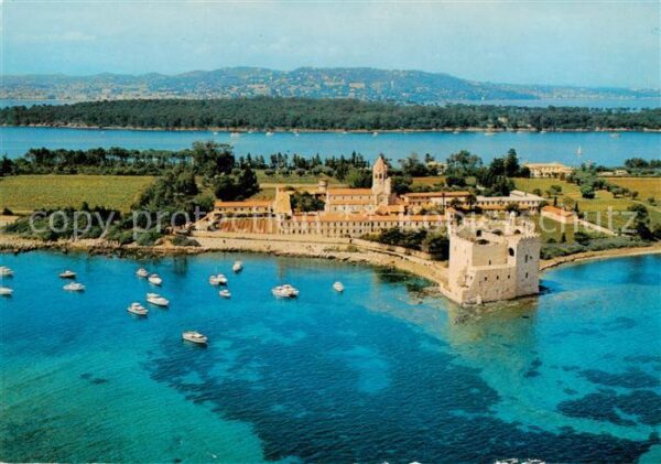 Cannes 06 Abbaye des Moines de Lerins Vue aerienn