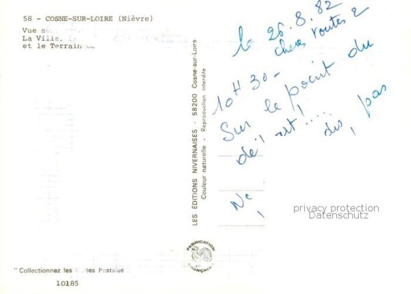 Cosne-Cours-sur-Loire 58 Nievre Vue aerienne La Ville et le Terrain – Bild 2