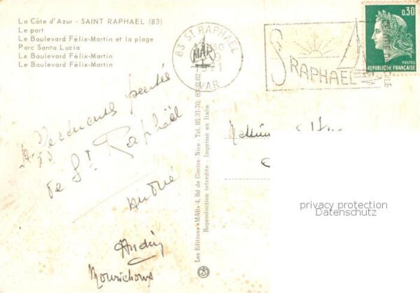 Saint-Raphael  83 Var Le Port Le Boulevard Felix Martin et la – Bild 2