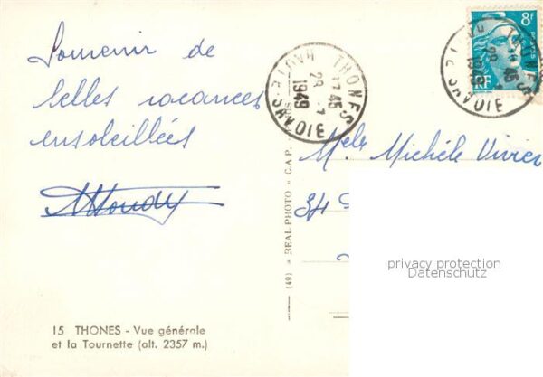 Thones 74 Haute-Savoie Vue generale et la Tournette – Bild 2