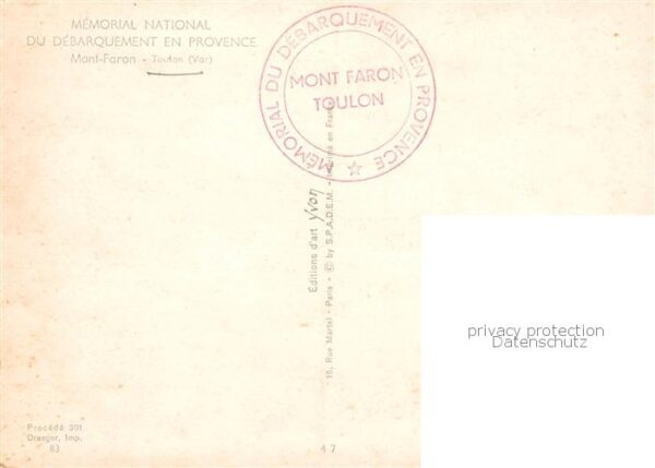 Toulon-sur-Mer 83 Var Memorial National du Debarquement en Pr – Bild 2