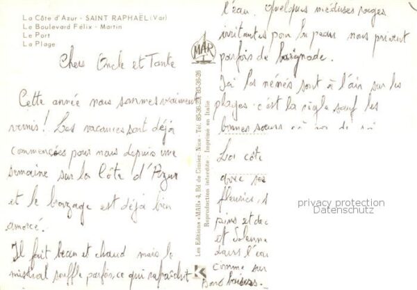 Saint-Raphael  83 Var Le Boulevard Felix Martin Le Port La Pl – Bild 2